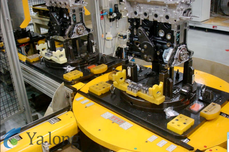 Automobile engine assembly line