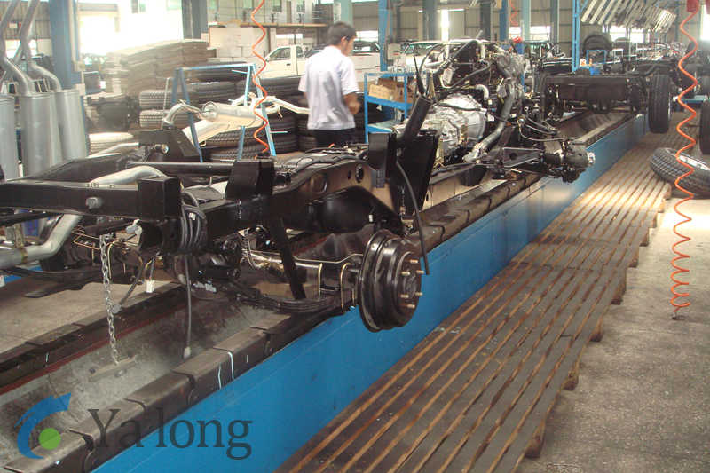 Automobile chassis assembly line