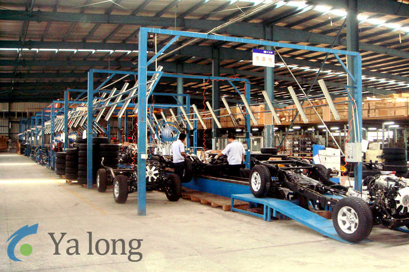 Automobile chassis assembly line