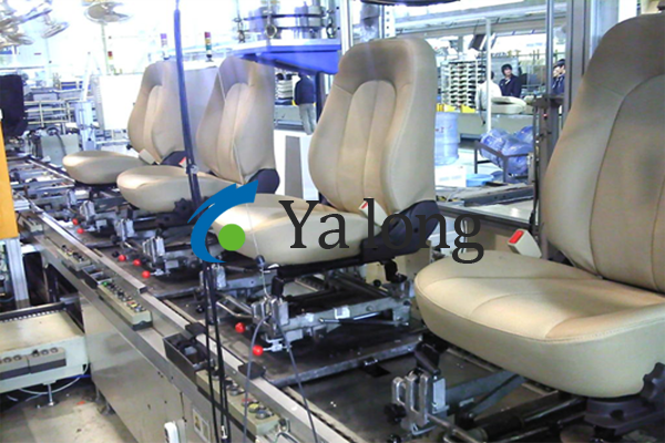 The production process of car seat assembly line