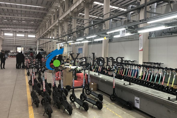 Composition of the electric scooter assembly line